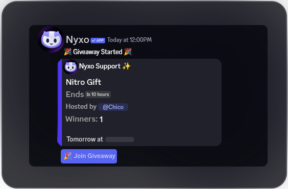 Giveaway